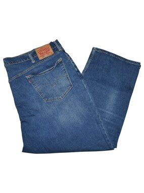 Levis 559 Men's Relaxed Jeans Size 50x29 Medium Wash Denim Straight Leg EUC